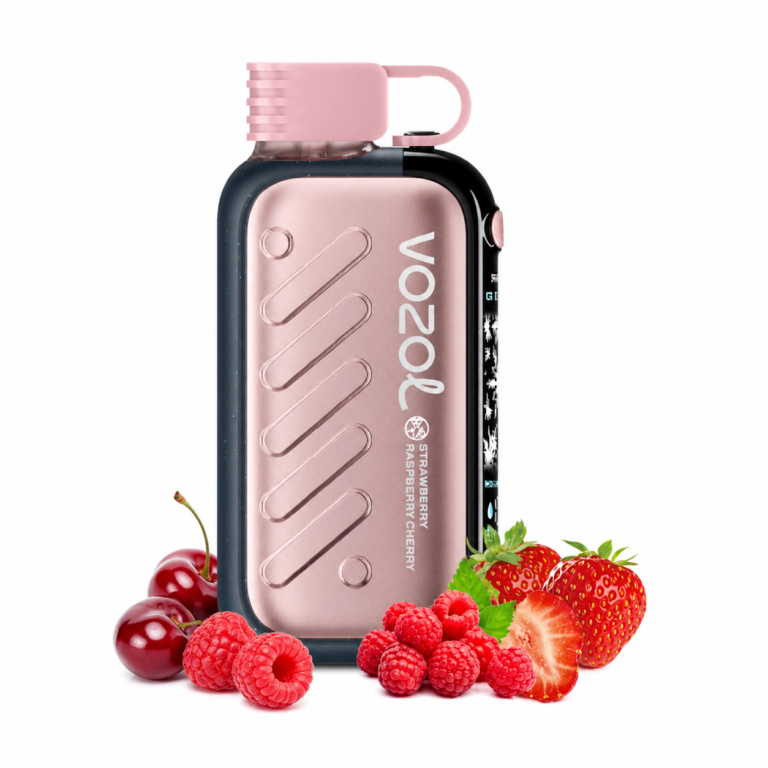 Електронна сигарета Vozol Gear 50000 Strawberry Raspberry Cherry (Полуниця, малина та вишня)